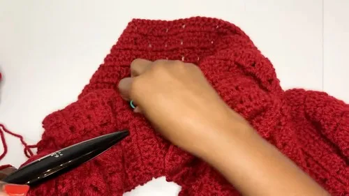 Block stitch cardigan pattern for a fall wardrobe — photo 4
