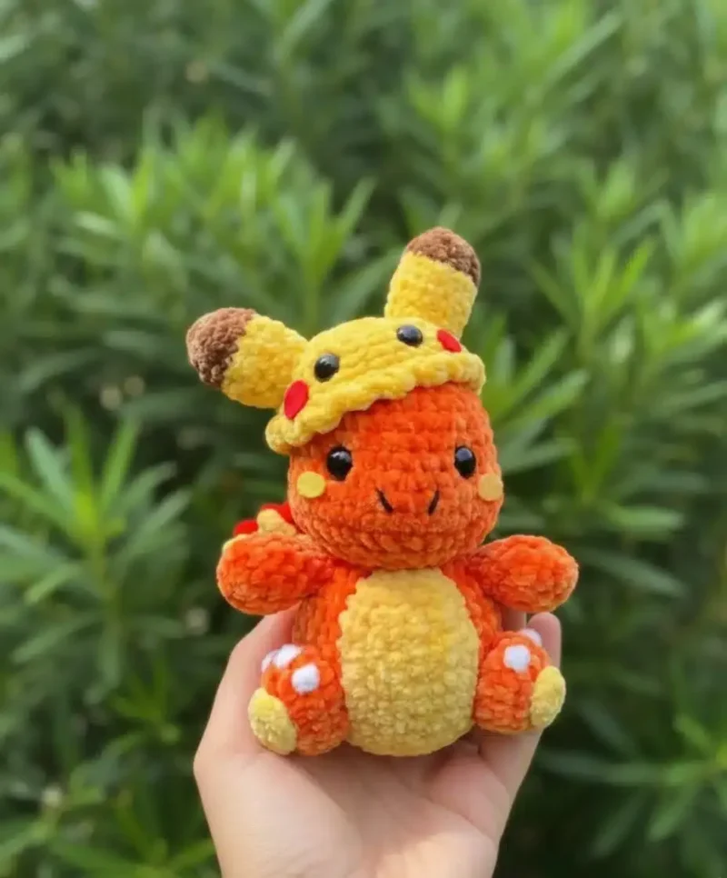 Charmander Amigurumi Crochet Pattern With Flame Tail — photo 2