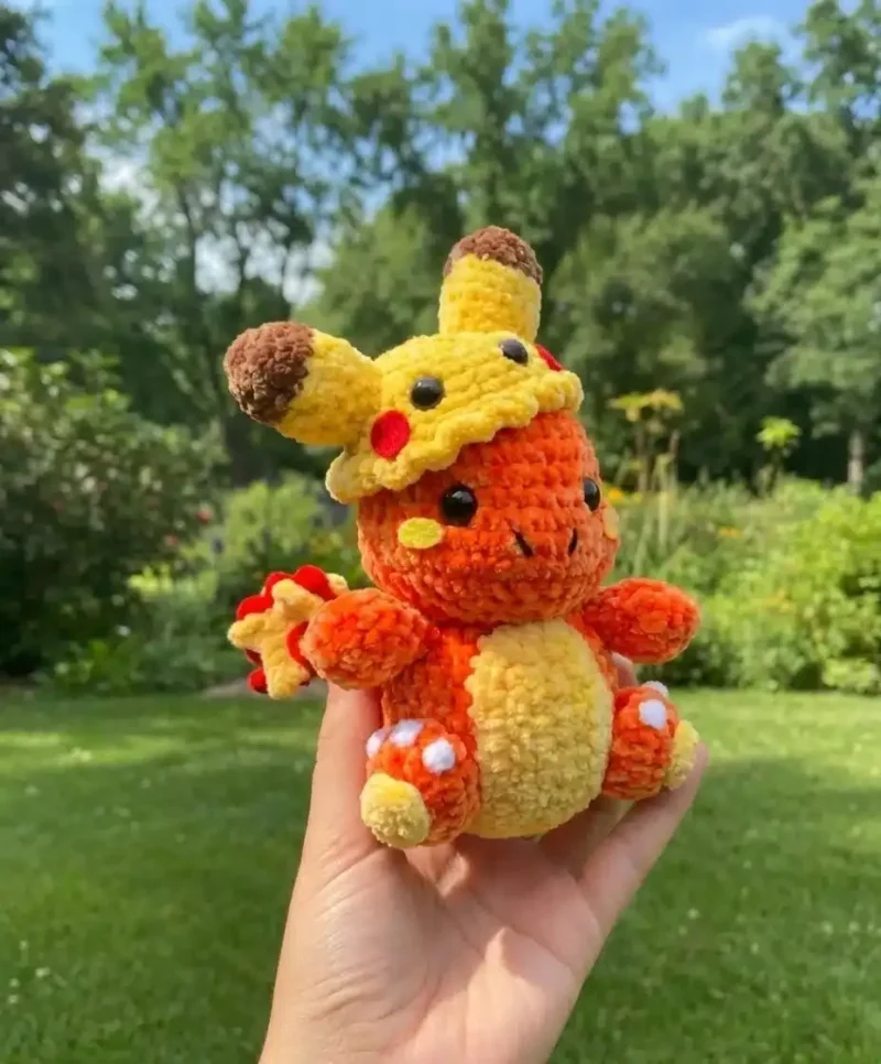 Charmander Amigurumi Crochet Pattern With Flame Tail — photo 3