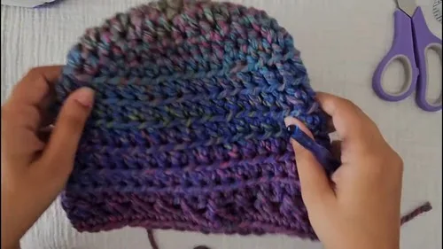 Chunky ribbed beanie crochet pattern for winter — photo 3