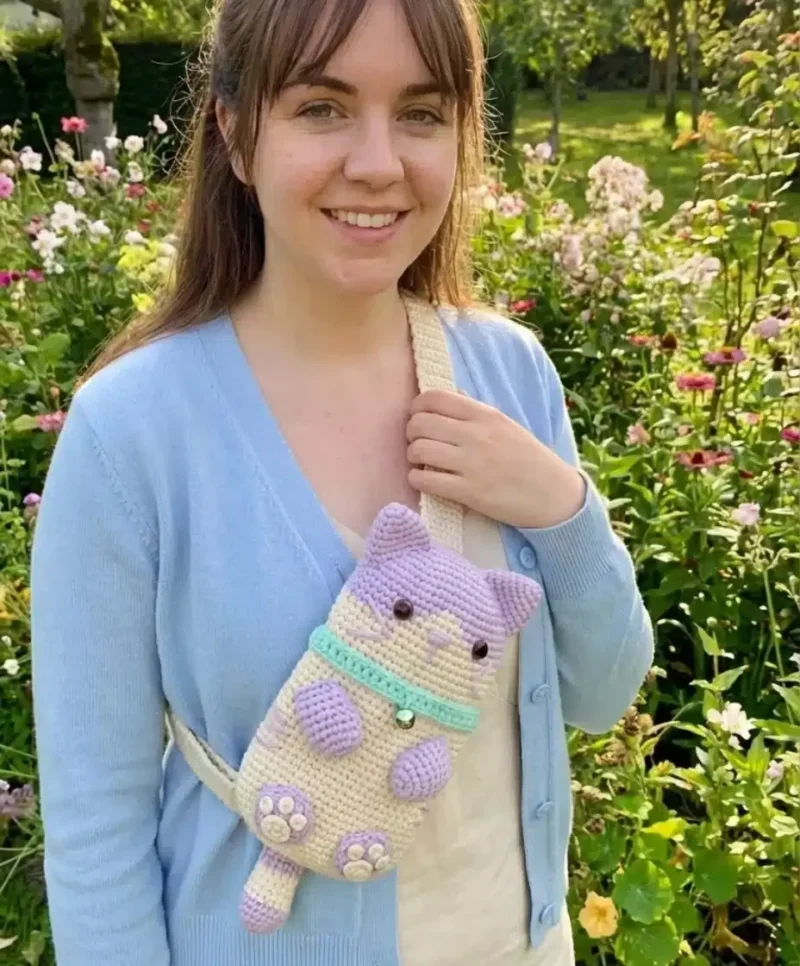 Crochet Cat Phone Bag Pattern With Adjustable Strap — photo 3