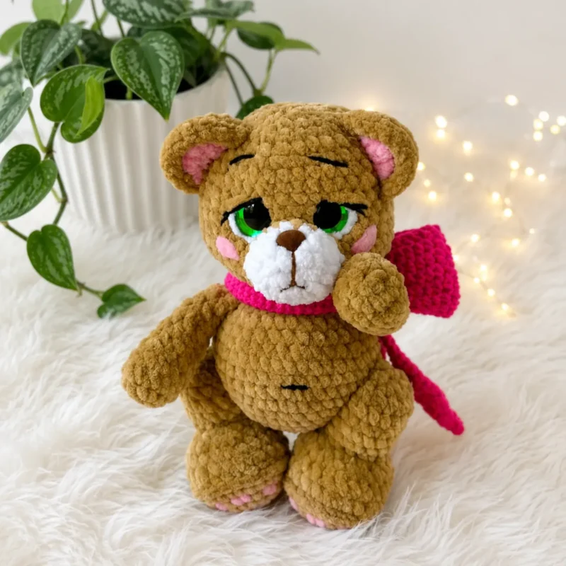 Crochet a jointed teddy bear amigurumi — photo 3