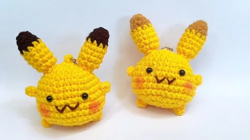 Crochet Pikachu keychain amigurumi pattern — photo 3