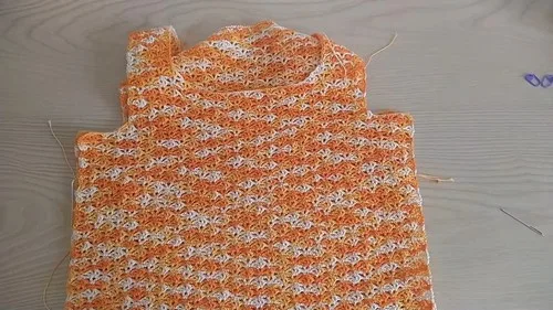 Lace shell-stitch crochet tank top pattern — photo 3