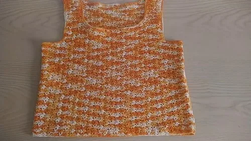 Lace shell-stitch crochet tank top pattern — photo 2
