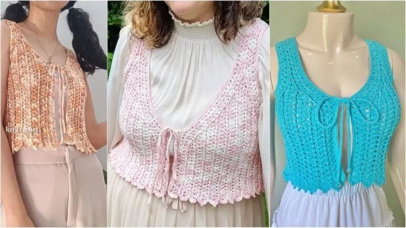 Shell stitch crochet top pattern for every size — photo 2