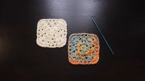 Alternative granny square pattern for home decor crochet