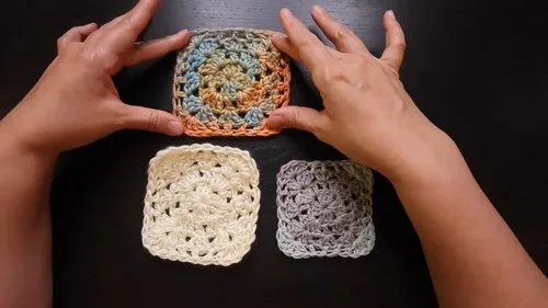 Alternative granny square pattern for home decor crochet — photo 3