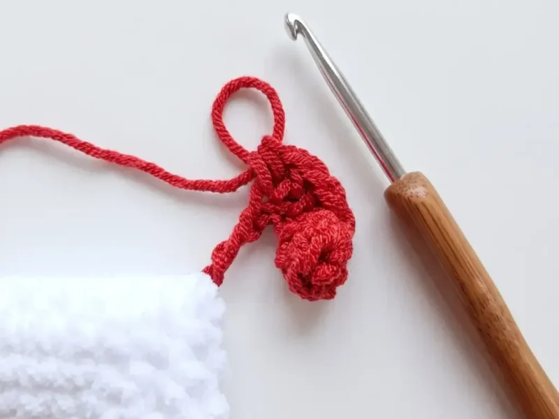 Chicken bag crochet pattern with ruffled wings and curly tail