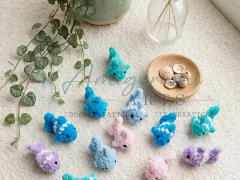 Easy plush fish amigurumi crochet pattern