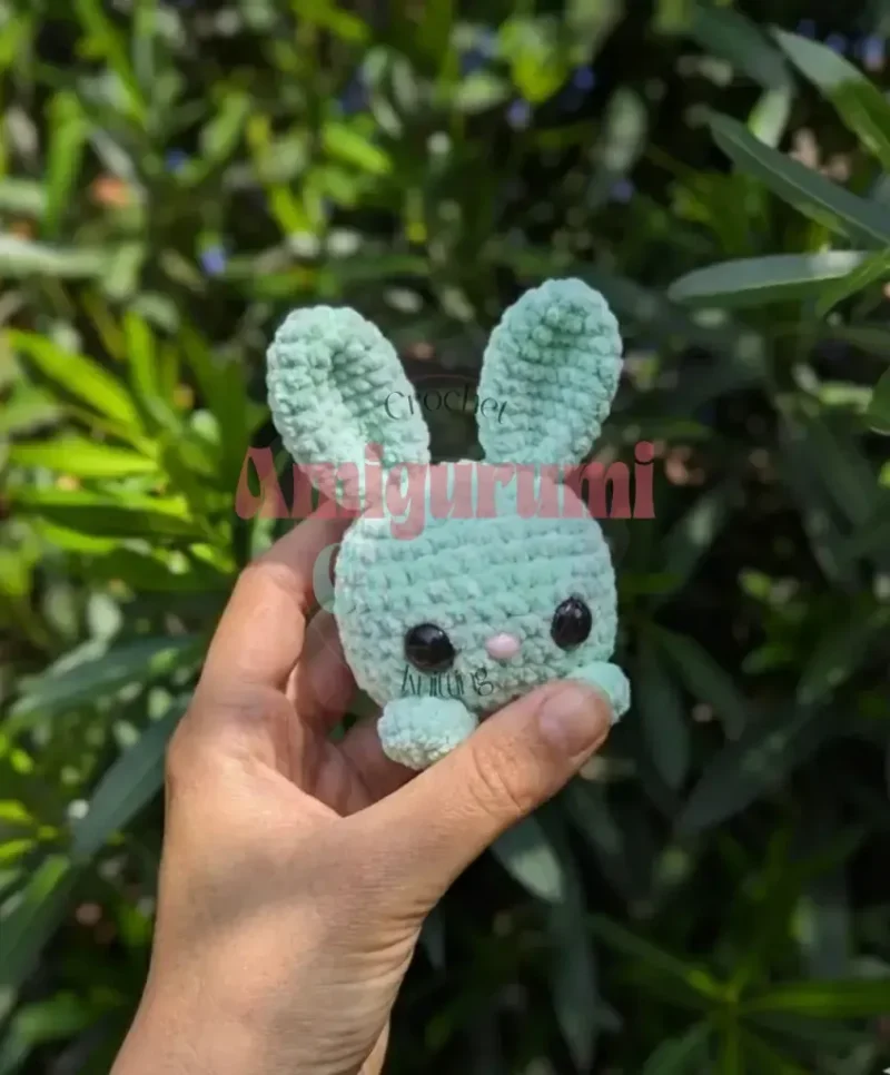 Cube bunny amigurumi pattern in three sizes — photo 4