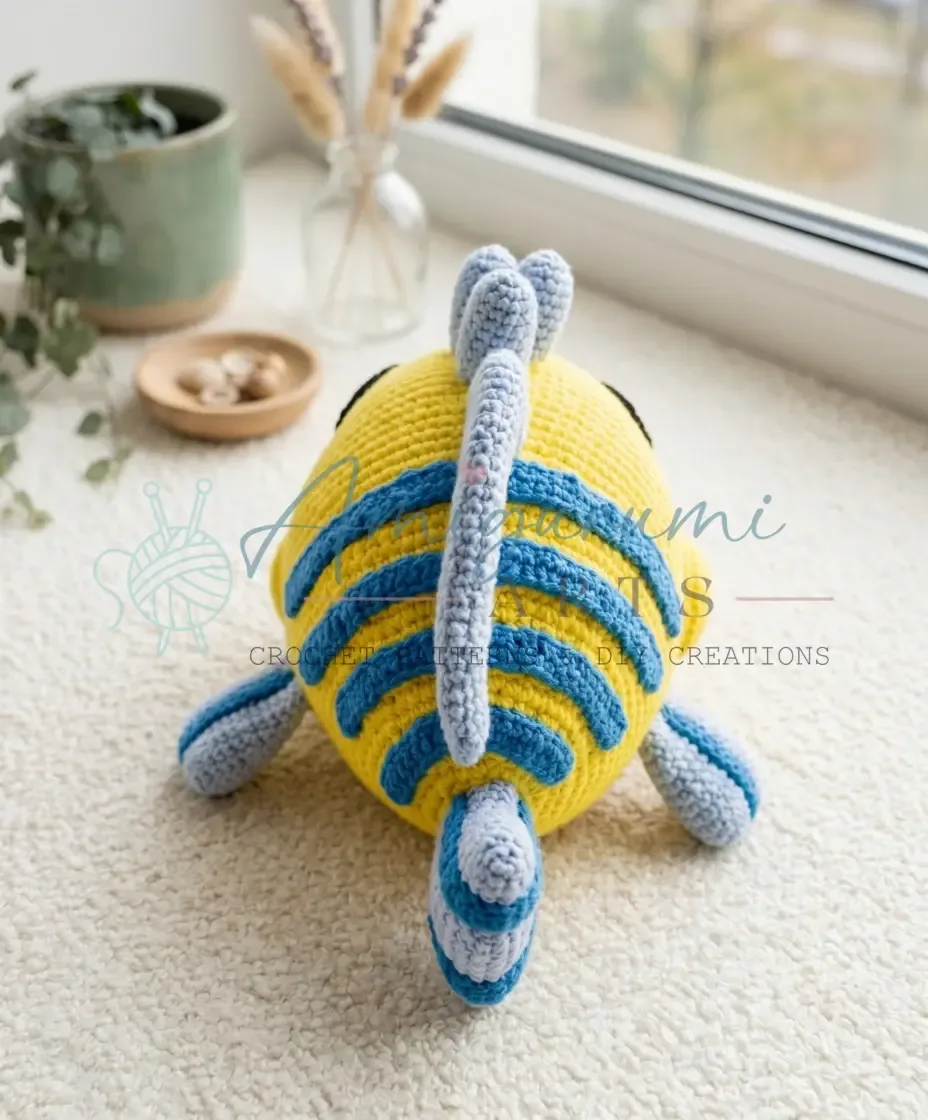 Flounder amigurumi crochet pattern for sea-creature fans