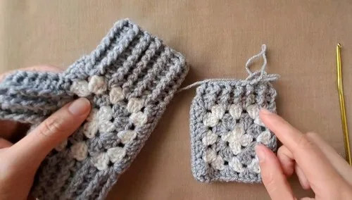 Granny square fingerless gloves to crochet in a weekend — photo 2