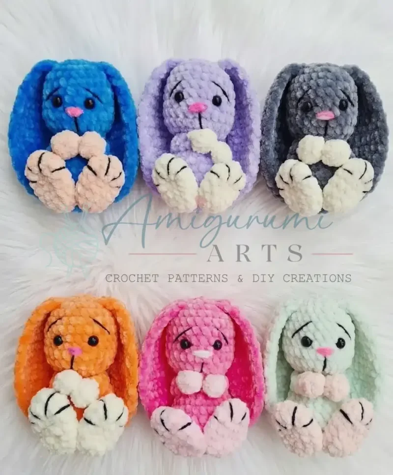 A velvet bunny amigurumi pattern for an 11 cm rabbit — photo 3